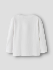 NAME IT Langærmet Bluse Veen Bright White Hedgehogs