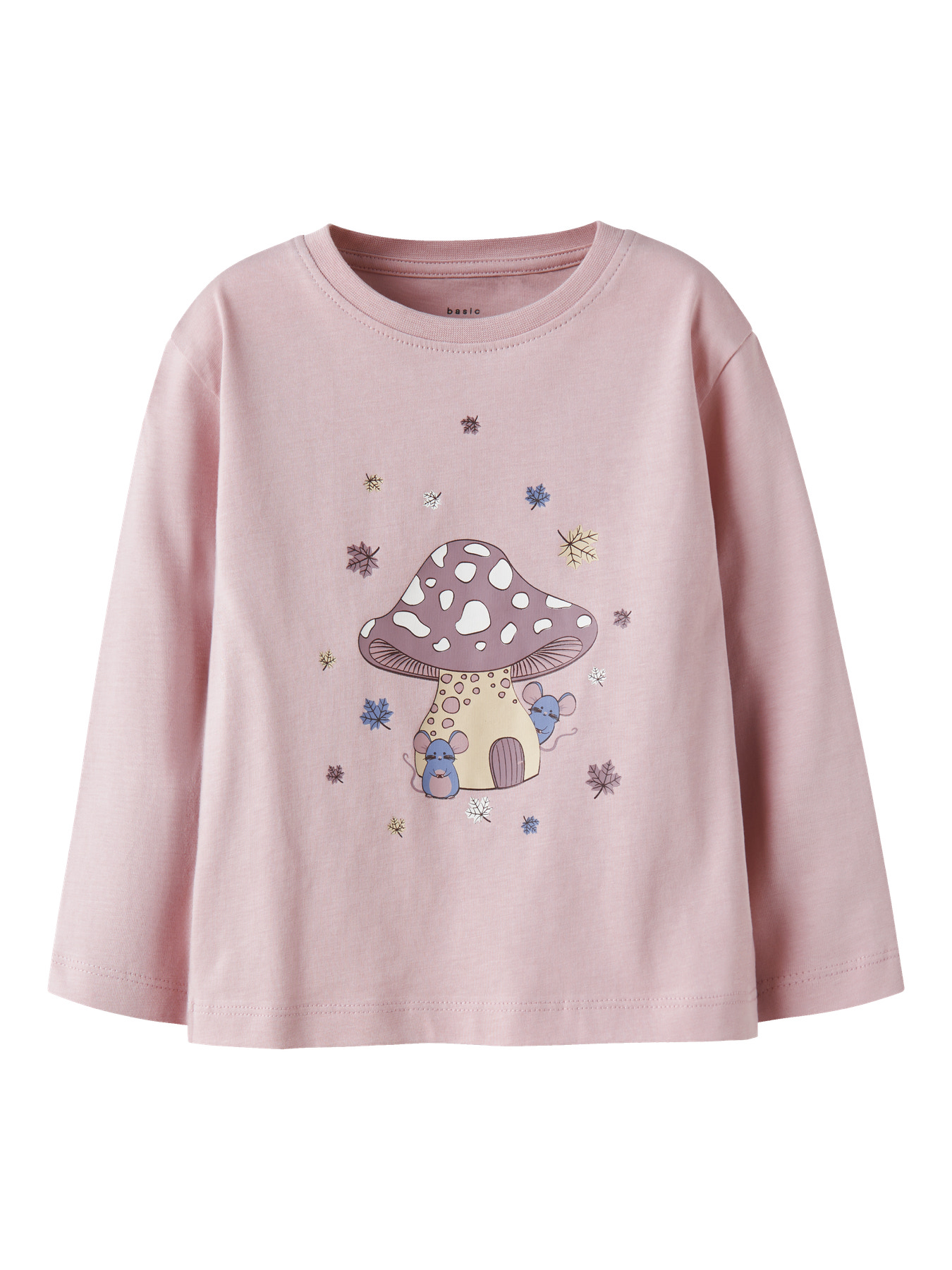 NAME IT Langærmet Bluse Veen Burnished Lilac Mushroom