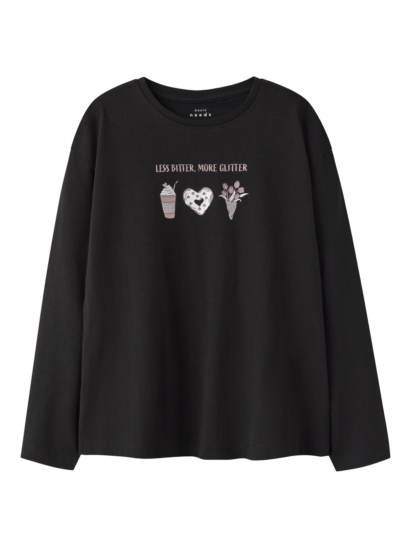NAME IT Bluse Veen Black More Glitter