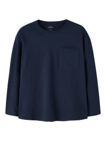 NAME IT Langærmet Bluse Vebbe Navy Blazer