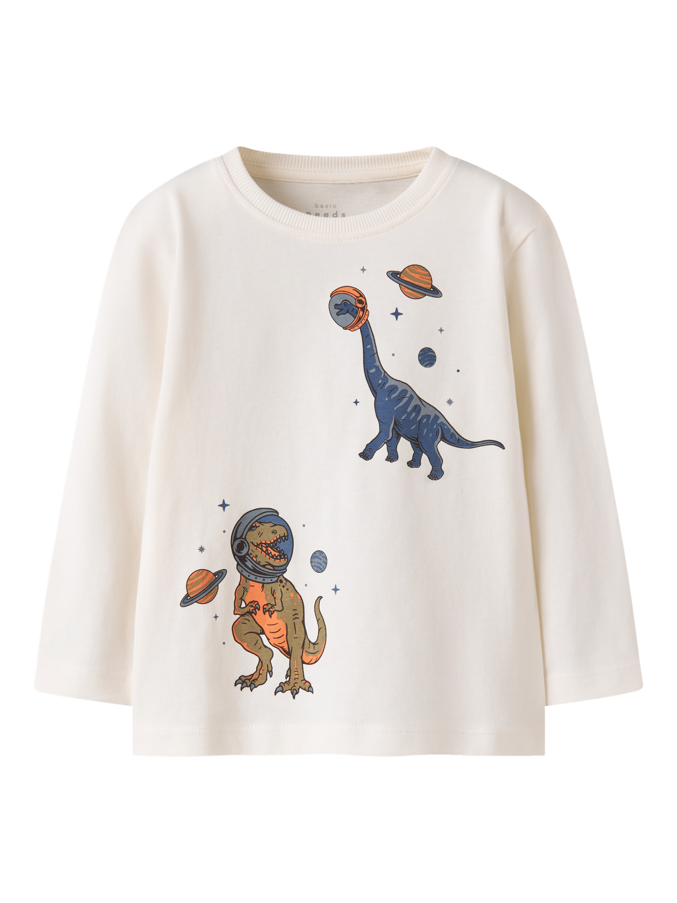 NAME IT Langærmet Bluse Victor Cloud Dancer Space Rex