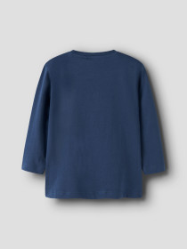 NAME IT Langærmet Bluse Victor Insignia Blue Space