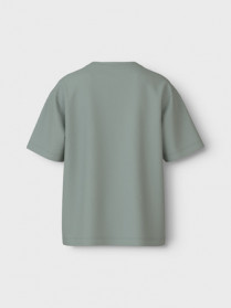 NAME IT T-shirt Vilogo Aqua Gray Basket