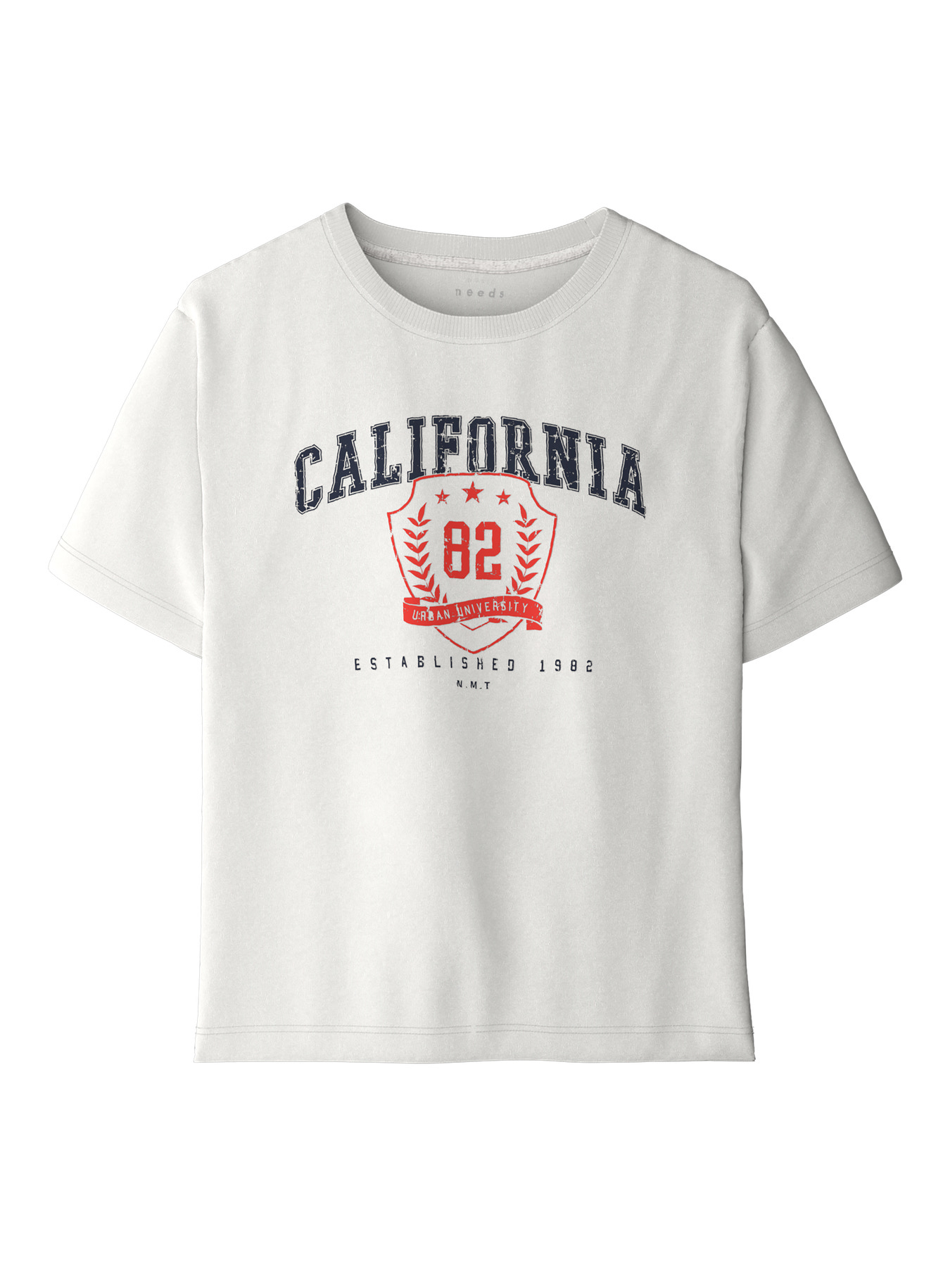 NAME IT T-shirt Vilogo Cloud Dancer California