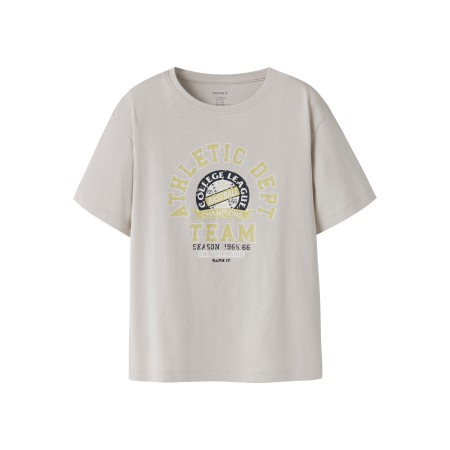 Name It T-shirt - NkmVilogo - Pumice Stone/Team