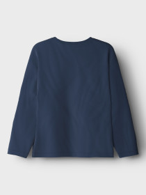 NAME IT Bluse Victor Insignia Blue Eat Game