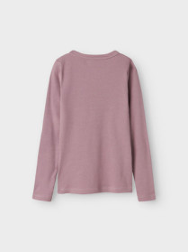 NAME IT Basis Rib Bluse Nakal Elderberry