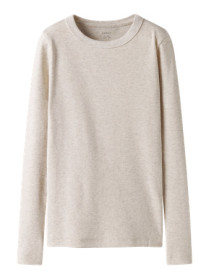 NAME IT Basis Rib Bluse Nakal Peyote Melange