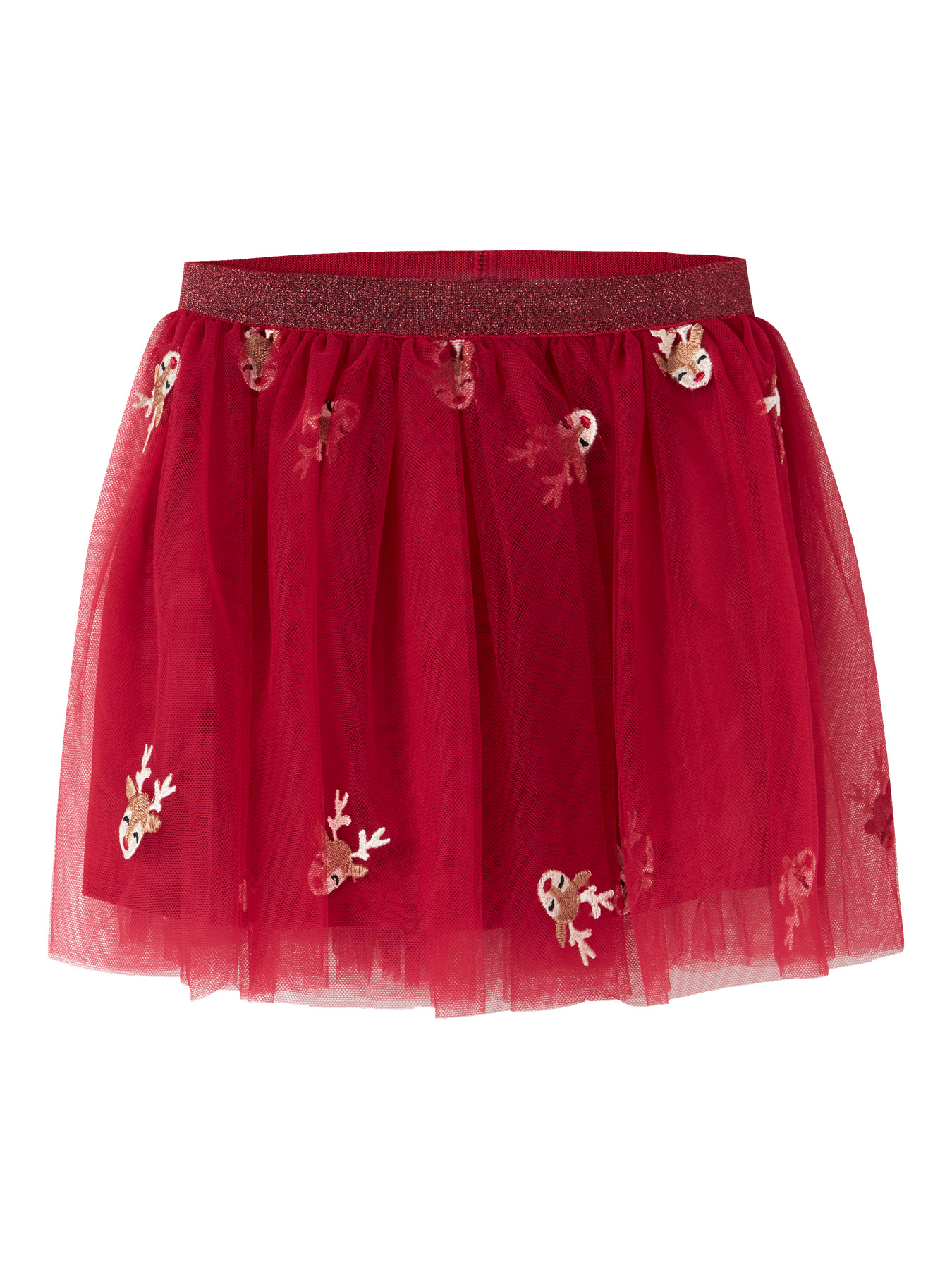 NAME IT Tyl Nederdele Veross Jester Red Reindeer