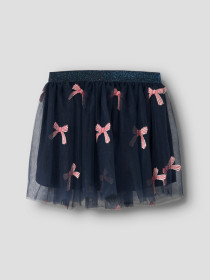 NAME IT Tyl Nederdele Veross Navy Blazer Christmas Bow