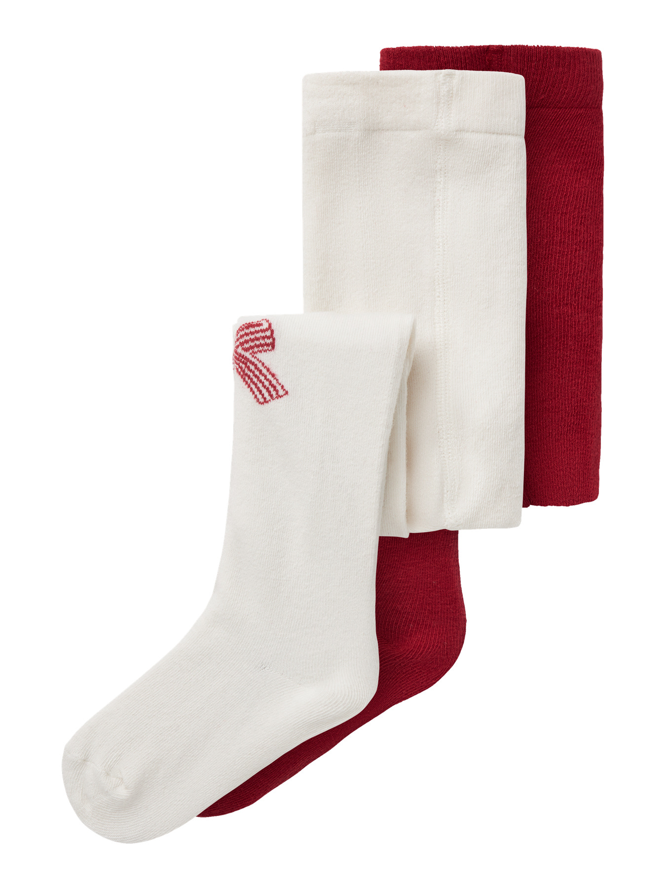 NAME IT 2-Pak Strømpebukser Vichristmas Jester Red Cloud Dancer