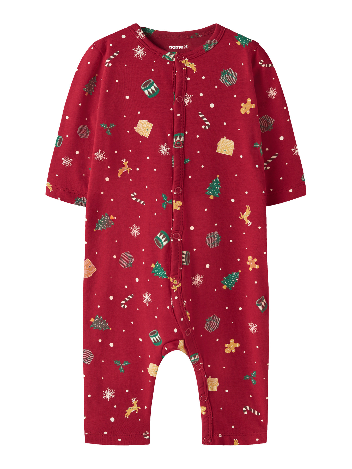 NAME IT Jule Natdragt Vismas Jester Red