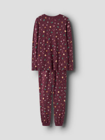 NAME IT Jule Natsæt Voksen Vismas Burgundy