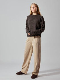 LMTD Striktrøje Lodet Chocolate Brown