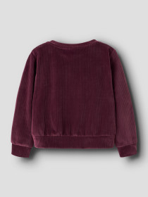 NAME IT Velour Bluse Veloa Burgundy