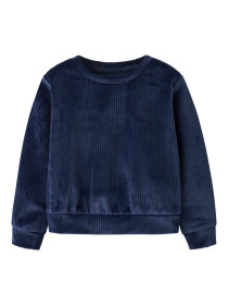 NAME IT Velour Bluse Veloa Navy Blazer