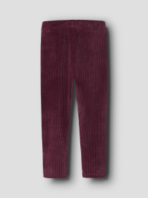 NAME IT Velour Leggings Veloa Burgundy