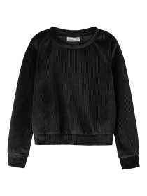 NAME IT Velour Bluse Veloa Black