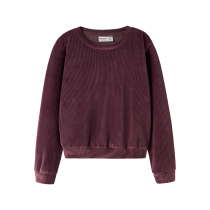 NAME IT Velour Sweatshirt Veloa Catawba Grape