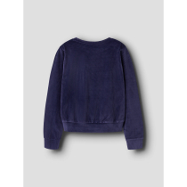 NAME IT Velour Sweatshirt Veloa Evening Blue