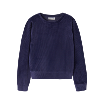 NAME IT Velour Sweatshirt Veloa Evening Blue