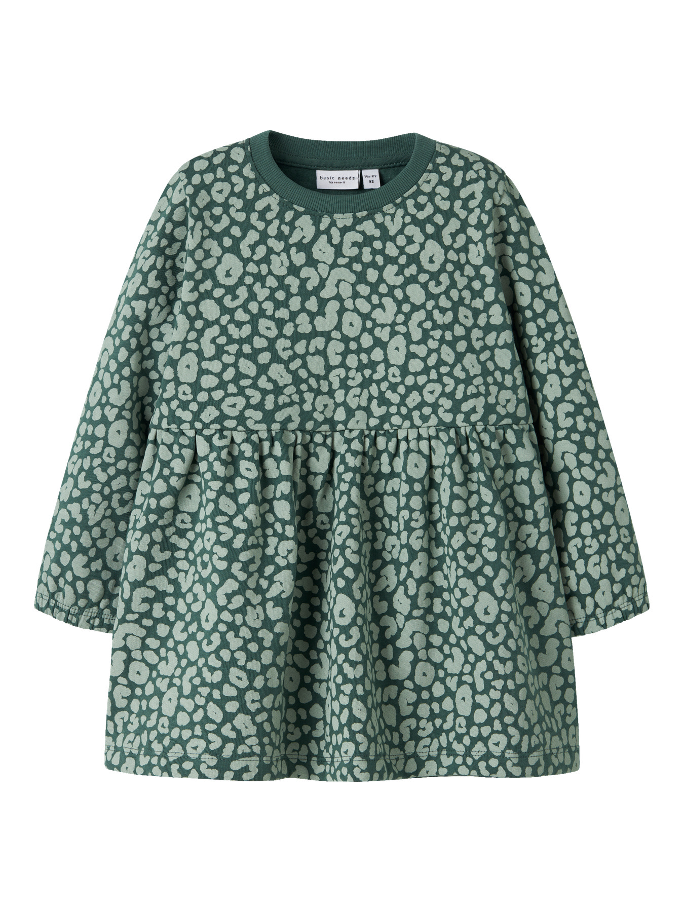 NAME IT Sweatkjole Viluba Bistro Green Green Leo
