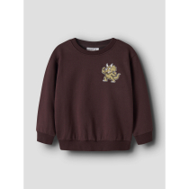 NAME IT Sweatshirt Vildar Chocolate Plum 