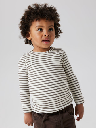 NAME IT Basis Rib Bluse Bani Dusty Olive