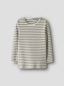NAME IT Basis Rib Bluse Bani Dusty Olive