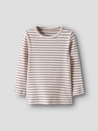 NAME IT Basis Rib Bluse Bani Elderberry