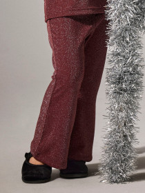 NAME IT Bootcut Bukser Glimmer Burgundy