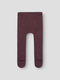 NAME IT Glimmer Strømpebukser Rosie Burgundy Lurex Silver