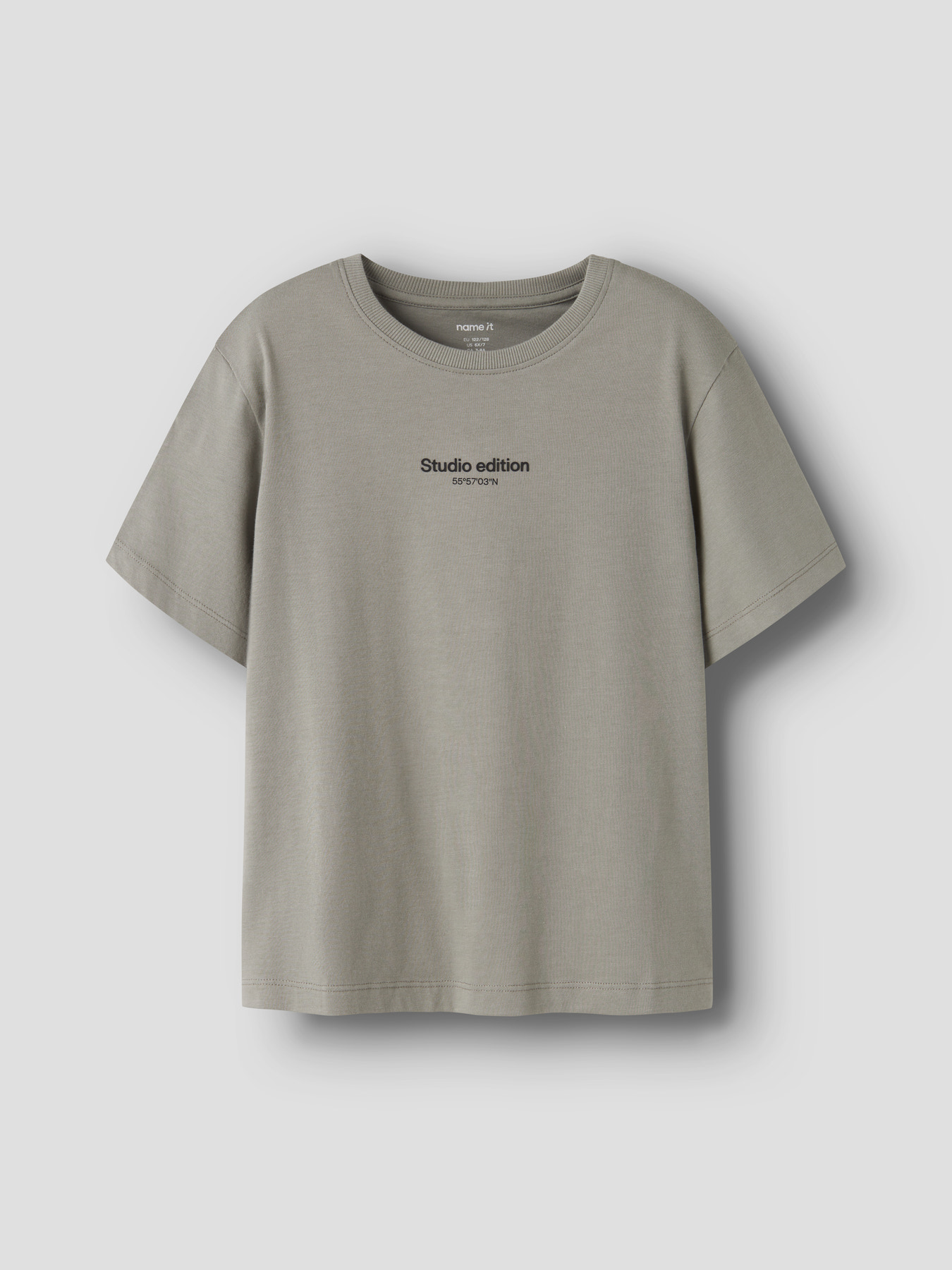 NAME IT Basis T-shirt Brody Shadow billede