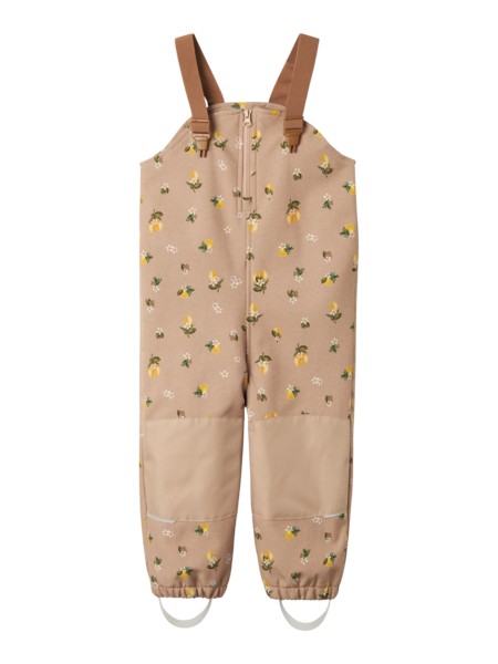 NAME IT Softshell Bukser Alfa Light Taupe Lemons