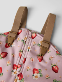 NAME IT Softshell Bib Bukser Alfa08 Keepsake Lilac Strawberry