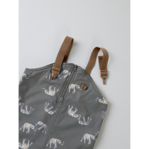 NAME IT Softshell Bukser Alfa08 Bib Quiet Shade Elephant