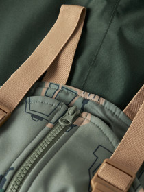 NAME IT Softshell Bib Bukser Alfa08 Balsam Green Machines