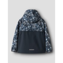 NAME IT Nkmalfa08 Softshell Jacket Block Aop Fo - Flint Stone