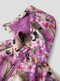 NAME IT Softshell Dragt Alfa08 Iris Orchid Floral Forest