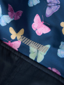 NAME IT Softshell Dragt Alfa08 Insignia Blue Butterflies