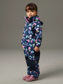 NAME IT Softshell Dragt Alfa08 Insignia Blue Butterflies