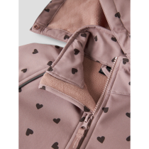 NAME IT Softshell Dragt Alfa08 Woodrose Hearts