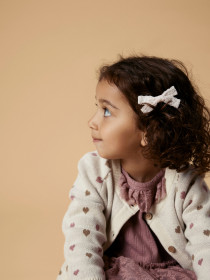 LIL ATELIER Strik Cardigan Saran Turtledove Sepia Tint