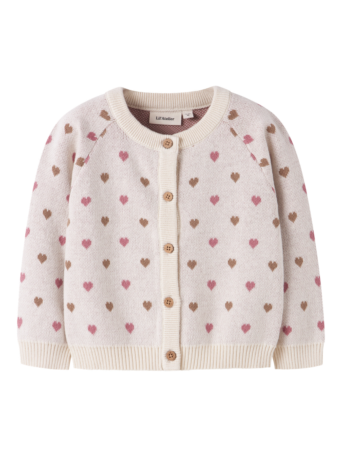 Lil Atelier Cardigan - Strik - NmfSaran - Turtledove/Sepia Tint
