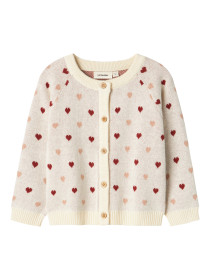 LIL ATELIER Strik Cardigan Saran Turtledove