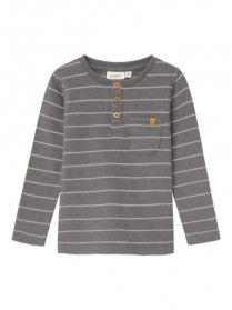 LIL ATELIER Langærmet Bluse Salim Silent Storm