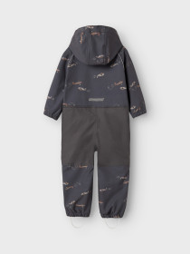 NAME IT Softshell Suit Alfa08  Grey Pinstripe Airplane