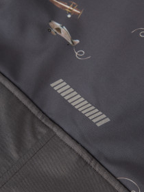 NAME IT Softshell Suit Alfa08  Grey Pinstripe Airplane