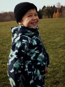 NAME IT Softshell Dragt Alfa08 Dark Sapphire Graphic Dino