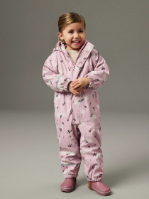 NAME IT Fleece Regndragt Dry10 Keepsake Lilac Swans